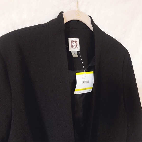 Anne Klein Black with Gold Zipper pockets Blazer - Picture 10 of 12